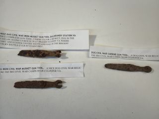 Lot of 3 musket gun tools