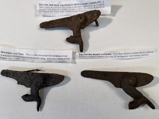 Lot of 3 Musket Lock Plates