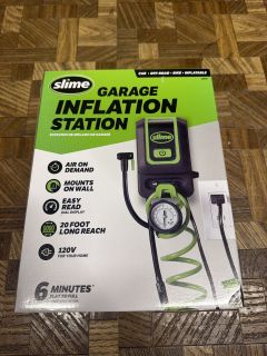 Slime Garage Inflation Station - 120V Air Compressor with 20ft Hose