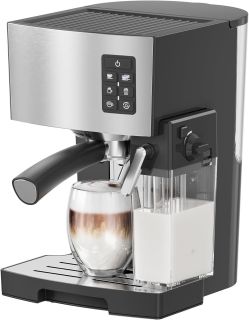 Jassy JS-100 Espresso Machine, Black, New in Box